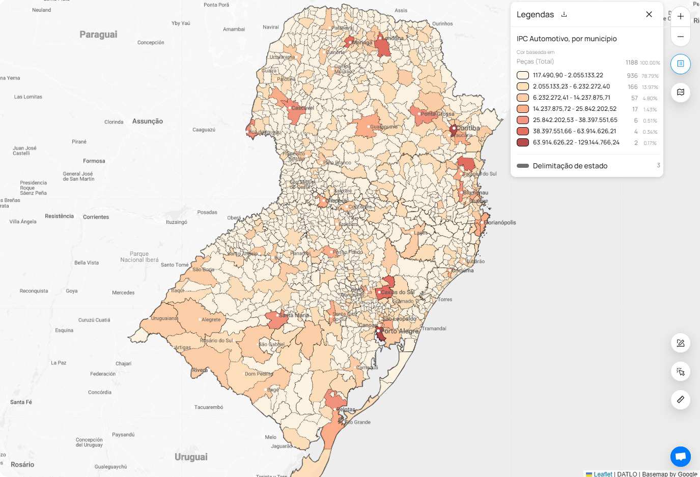 mapa-sul-do-brasil-na-plataforma-datlo-mostrando-potencial-de-consumo-ipc-do-setor-automotivo
